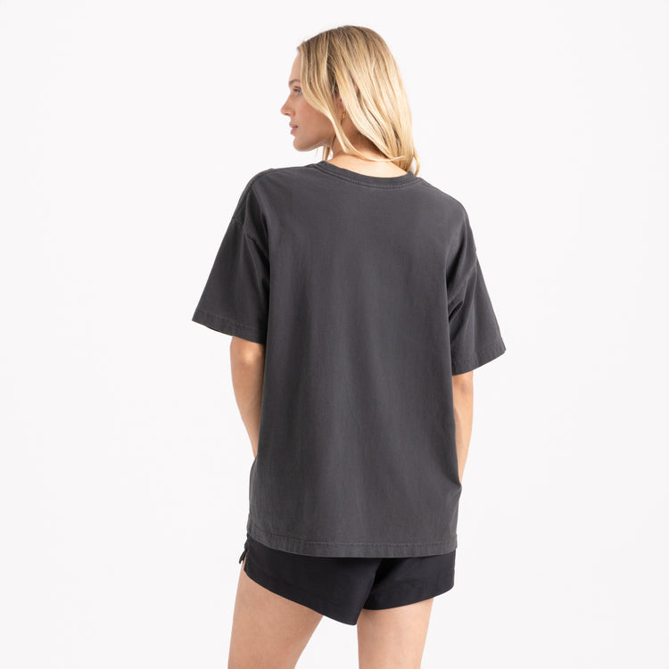 Roark- Tomas Wildflower Oversized Premium Tee in Black