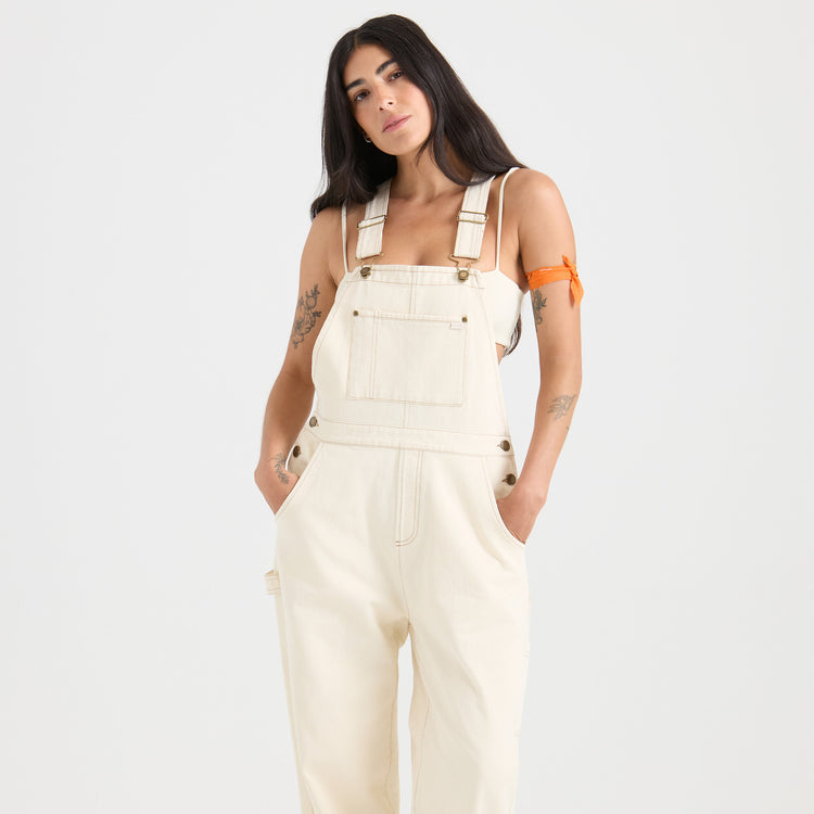 Roark- HWY 1 Overall Jumpsuit in Bone