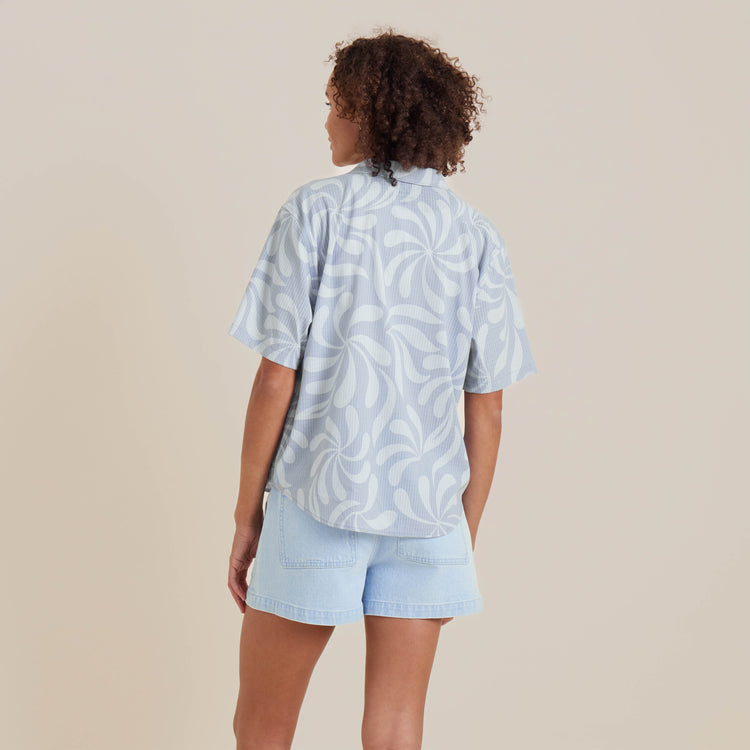 Roark- Bless Up Breathable Stretch Shirt in Dusty Sky