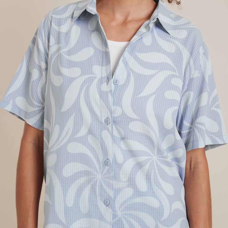 Roark- Bless Up Breathable Stretch Shirt in Dusty Sky