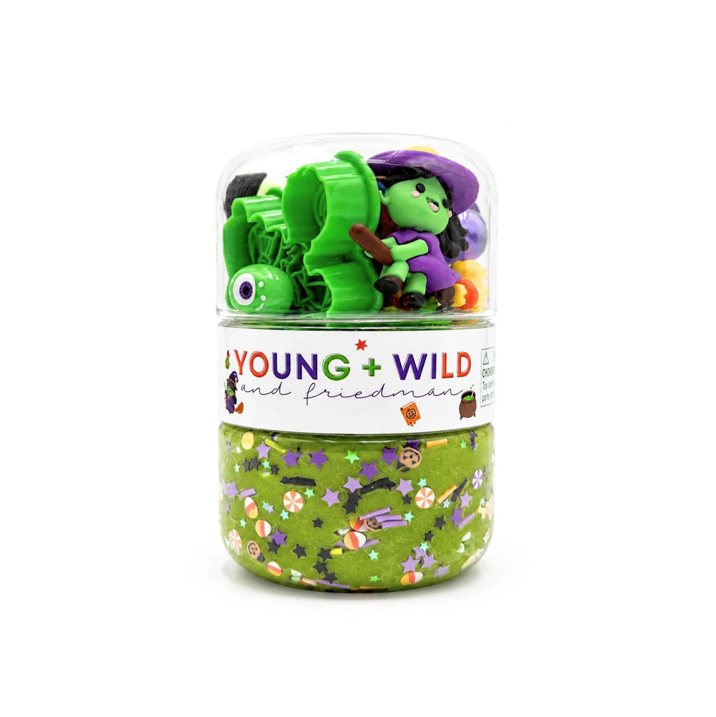 Young + Wild and Friedman- Grab & Go Dough Jar Witch