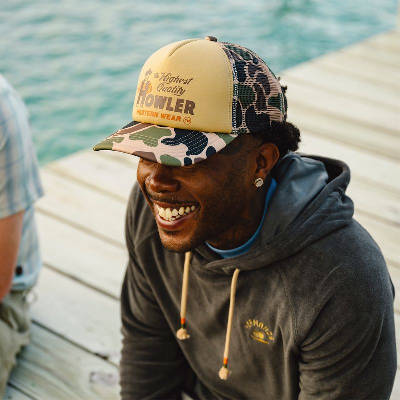 Howler Bros- Howler Western Wear : Khaki / Camo Foam Dome