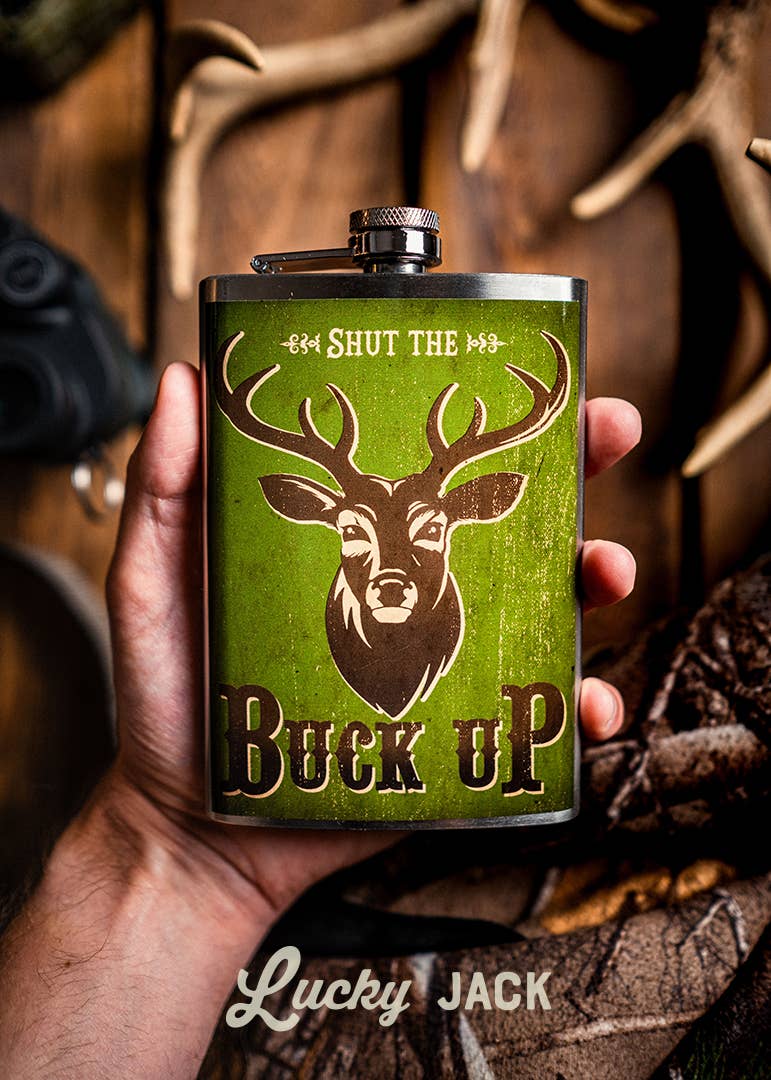 Lucky Jack- Flask - Buck Up!