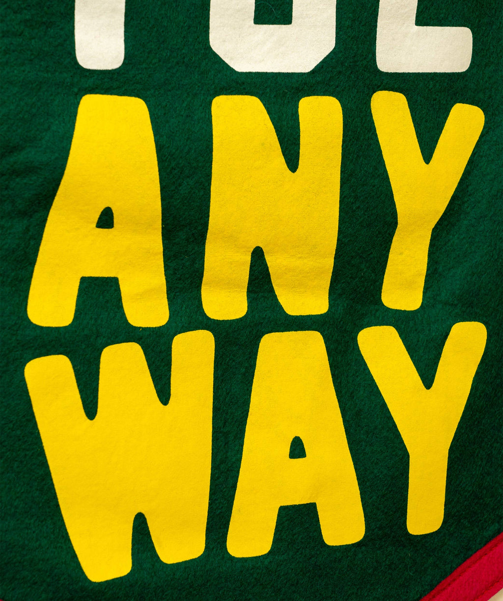 Oxford Pennant- Joyful Anyway Camp Flag • Kate Bowler x Oxford Pennant