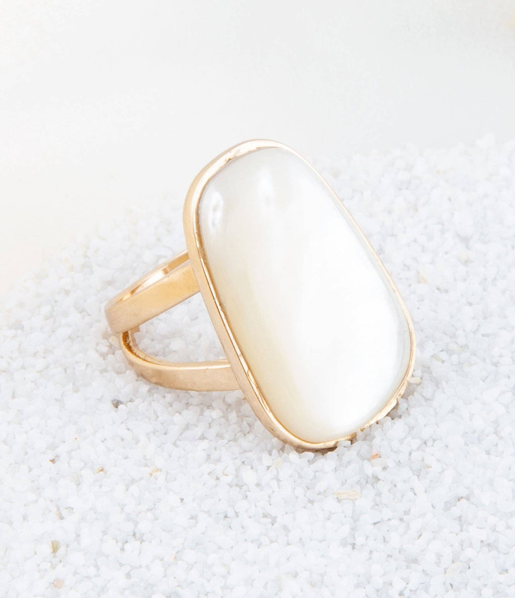 Barse Jewelry- High Class Mother of Pearl and Bronze Ring