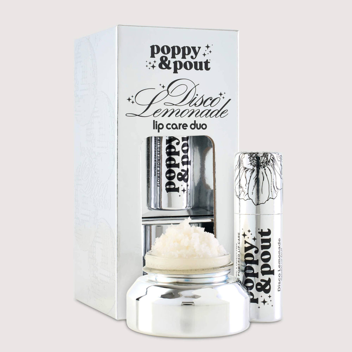 Poppy & Pout- Lip Care Duo, Disco Lemonade