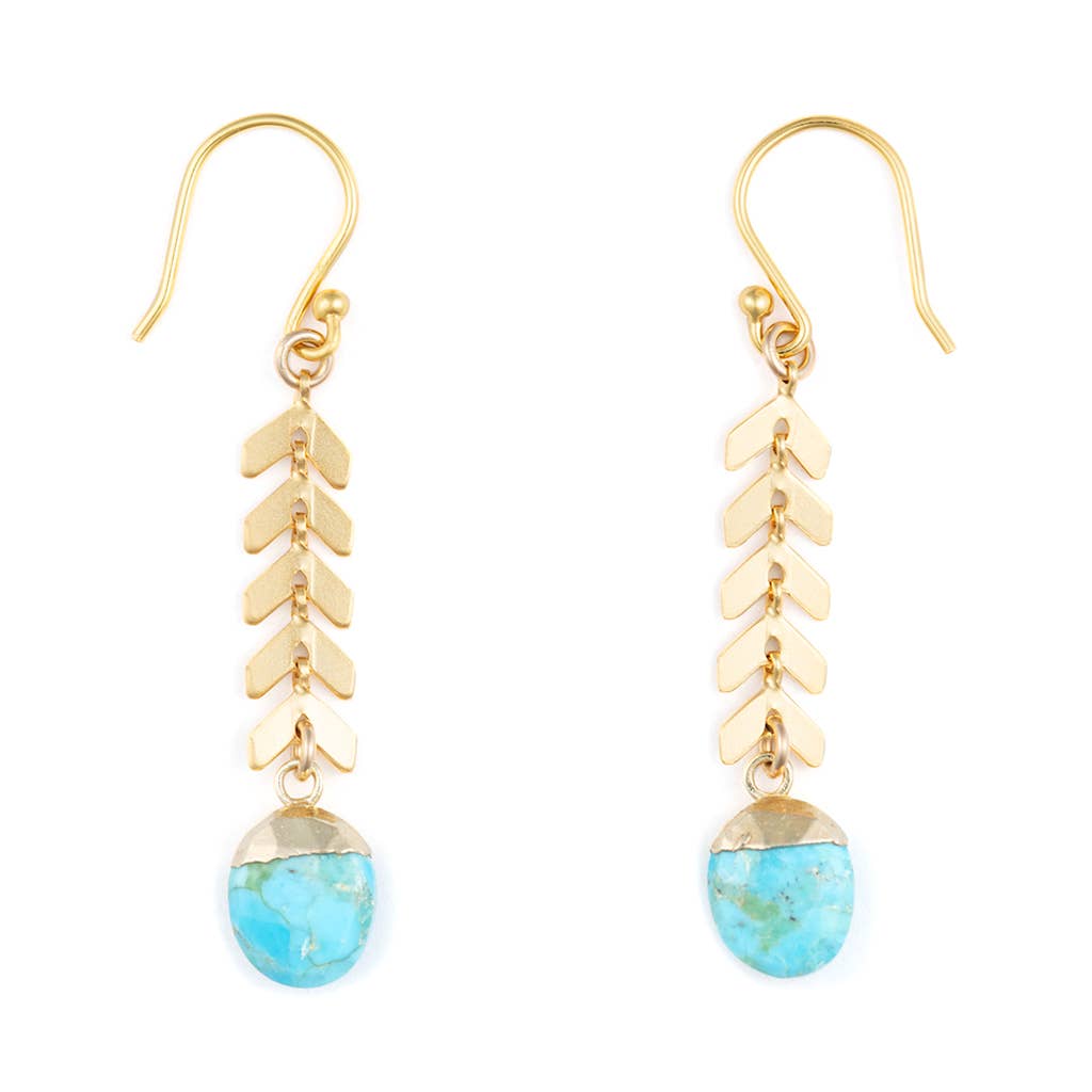Bronwen Jewelry- Gemstone Cascade Earrings