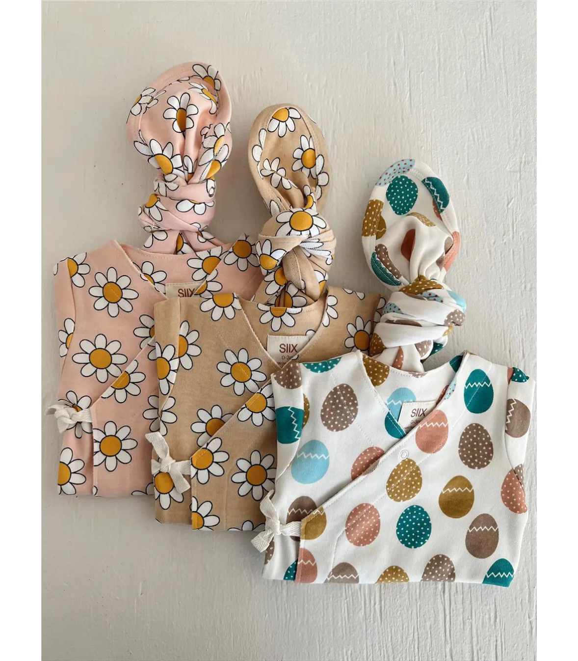 SIIX Collection- Easter Egg Hunt / Organic Kimono Knot Gown
