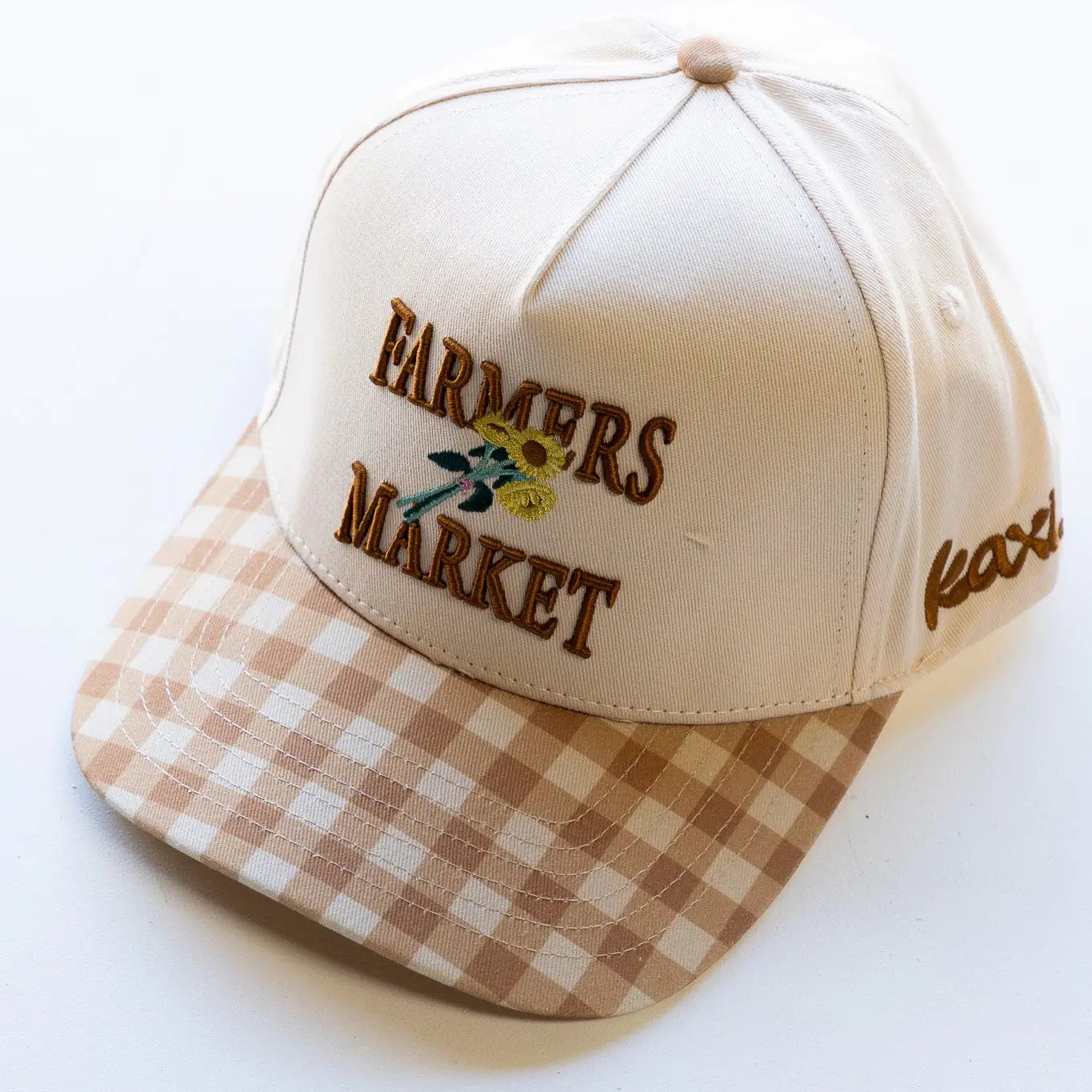 KAXI- Gingham Farmers Market Trucker Hat