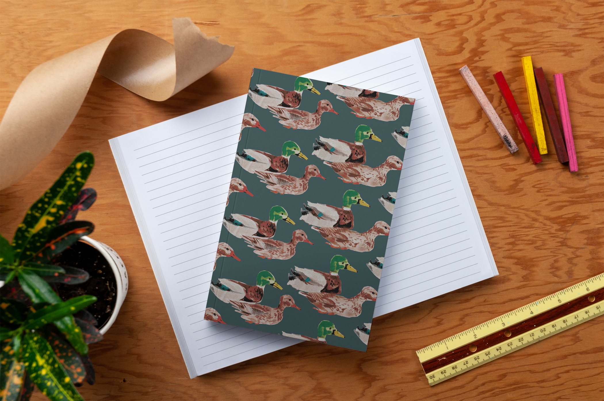 Denik- Ducks Soft Touch Classic Layflat Journal Notebook