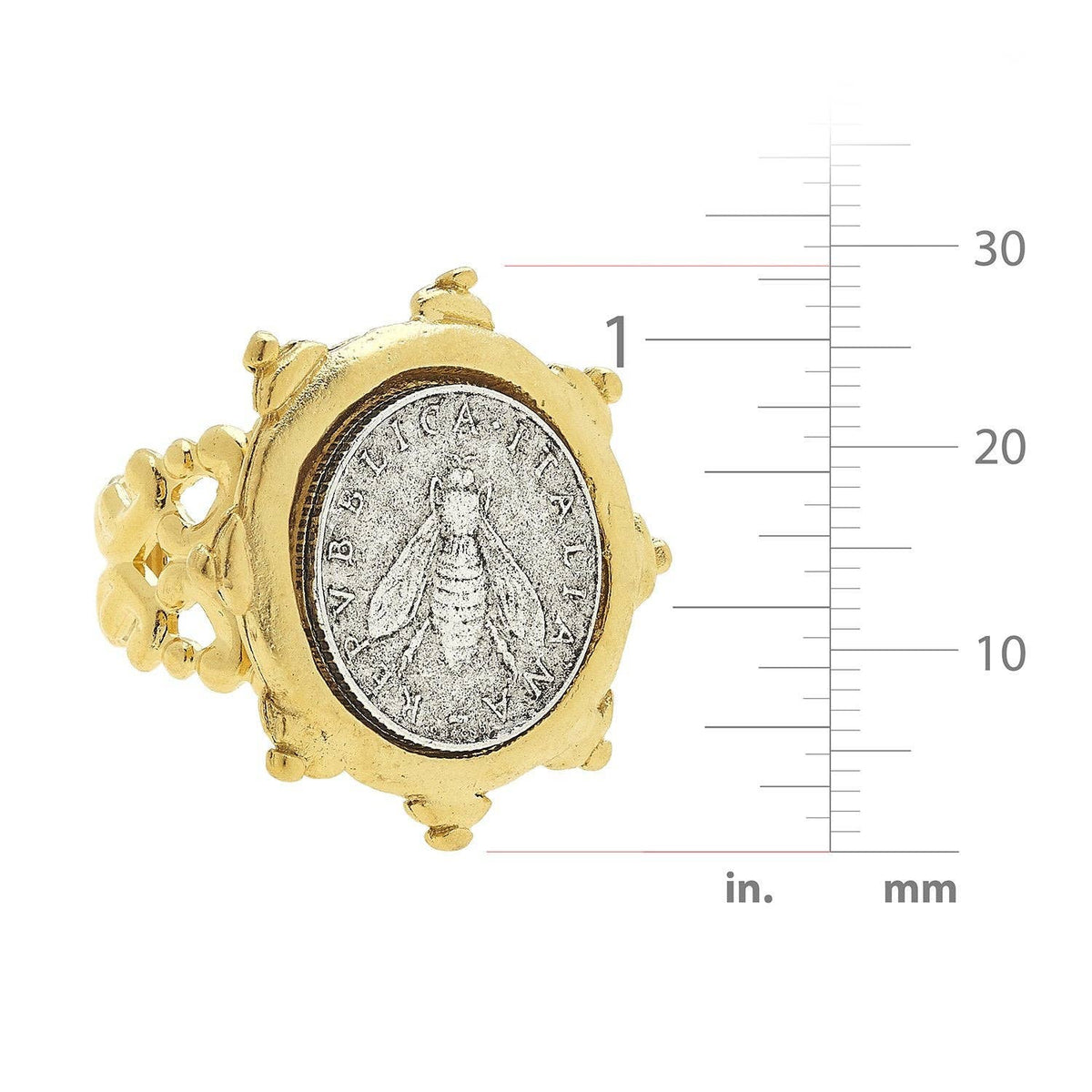 Susan Shaw- Florence Italian Bee Coin Ring