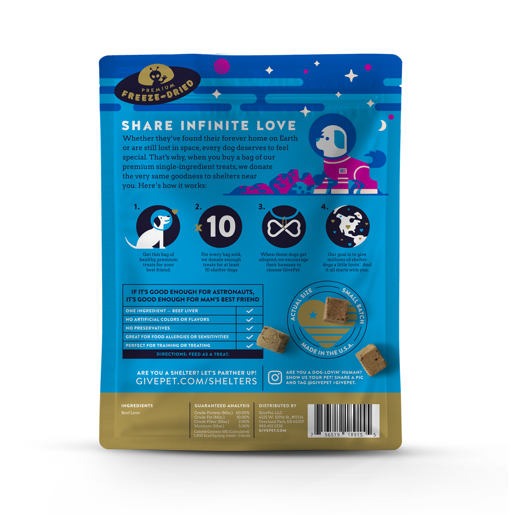 GivePet- Space Cowboy Freeze-Dried Dog Treats