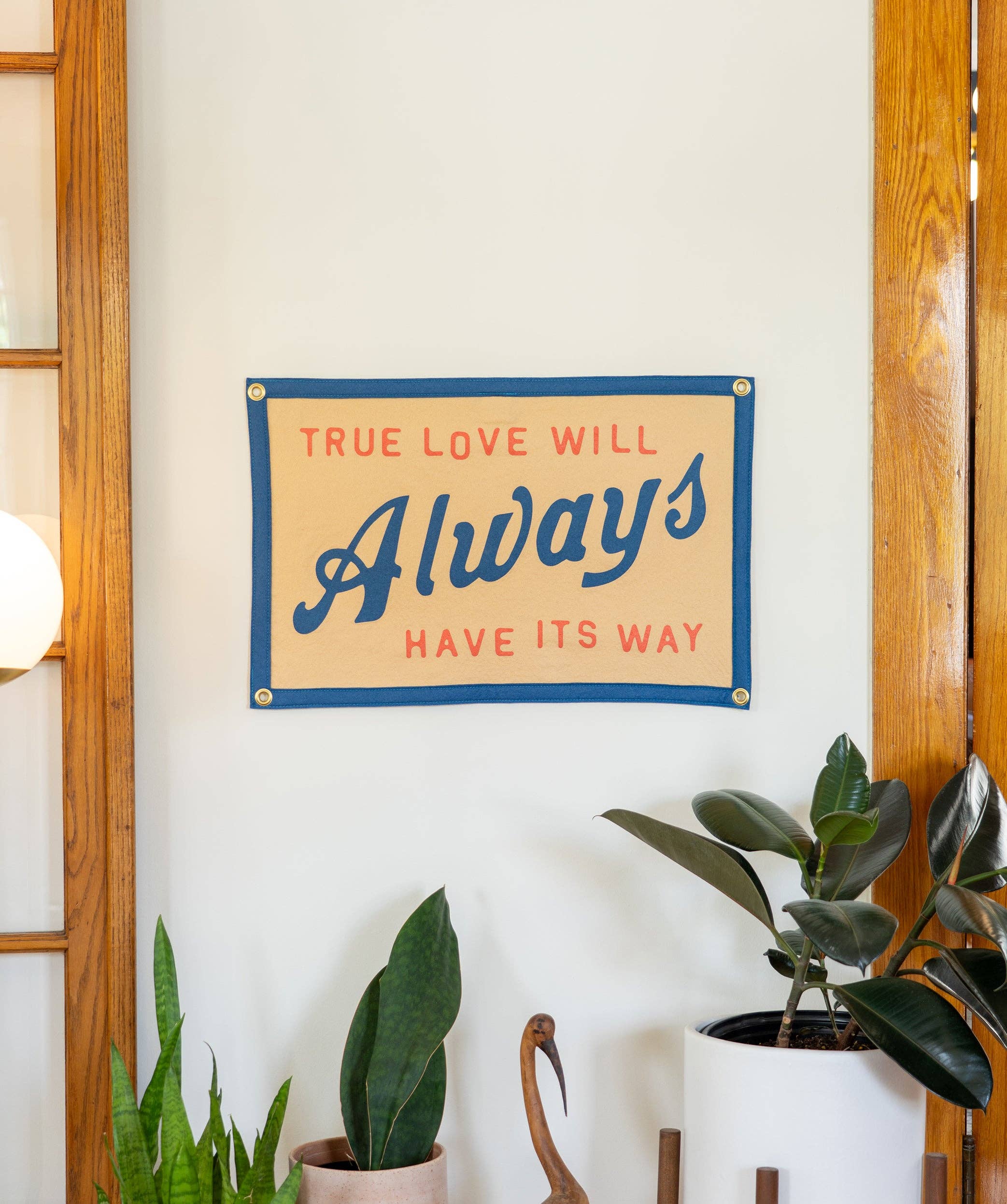 Oxford Pennant- True Love Will Always Have Its Way Camp Flag • John Prine x Oxford Pennant
