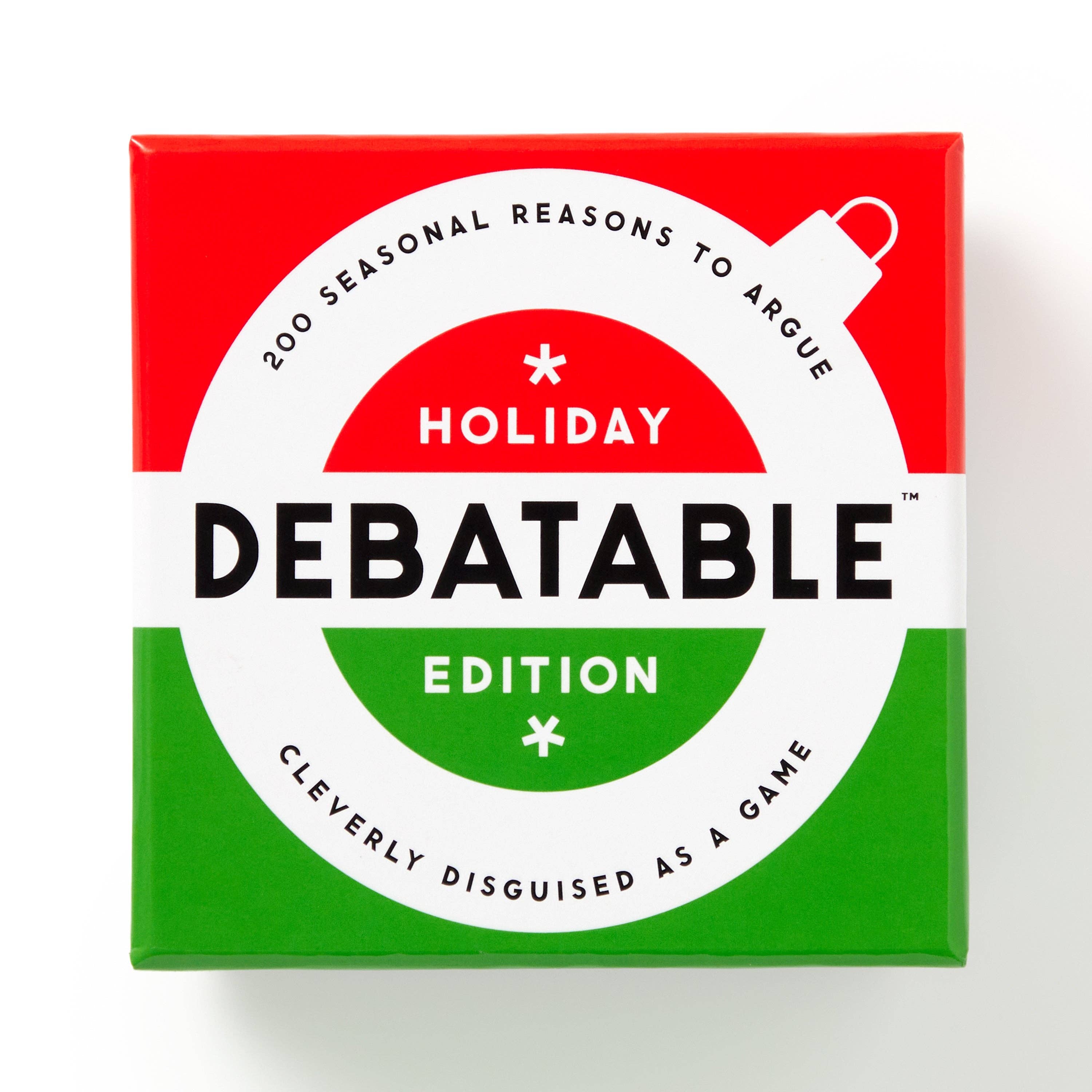 Chronicle Books- Brass Monkey Debatable Holiday Edition Social Game