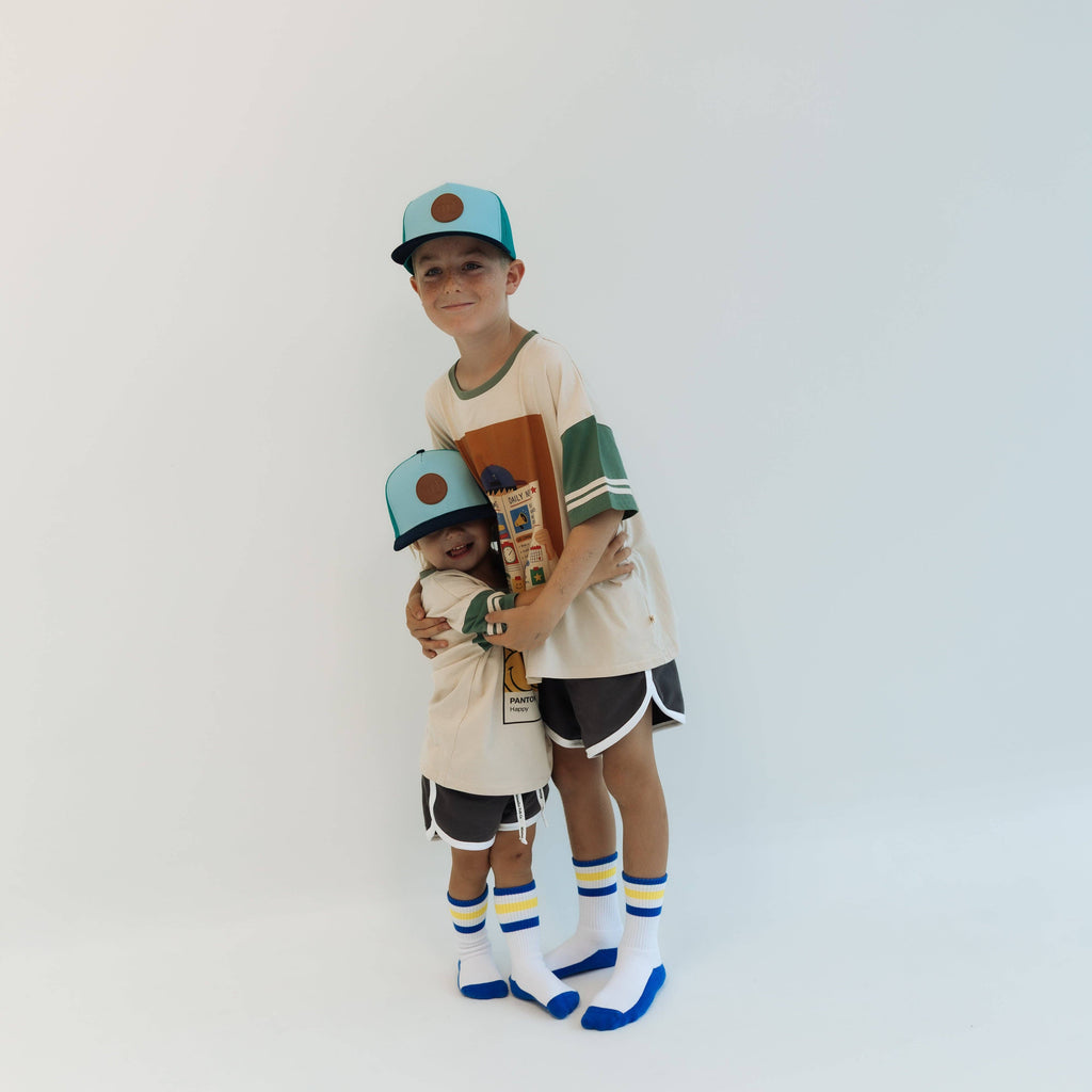 Minimalist Folk Co.- School Tribune | GREEN | OVERSIZED KIDS TEE