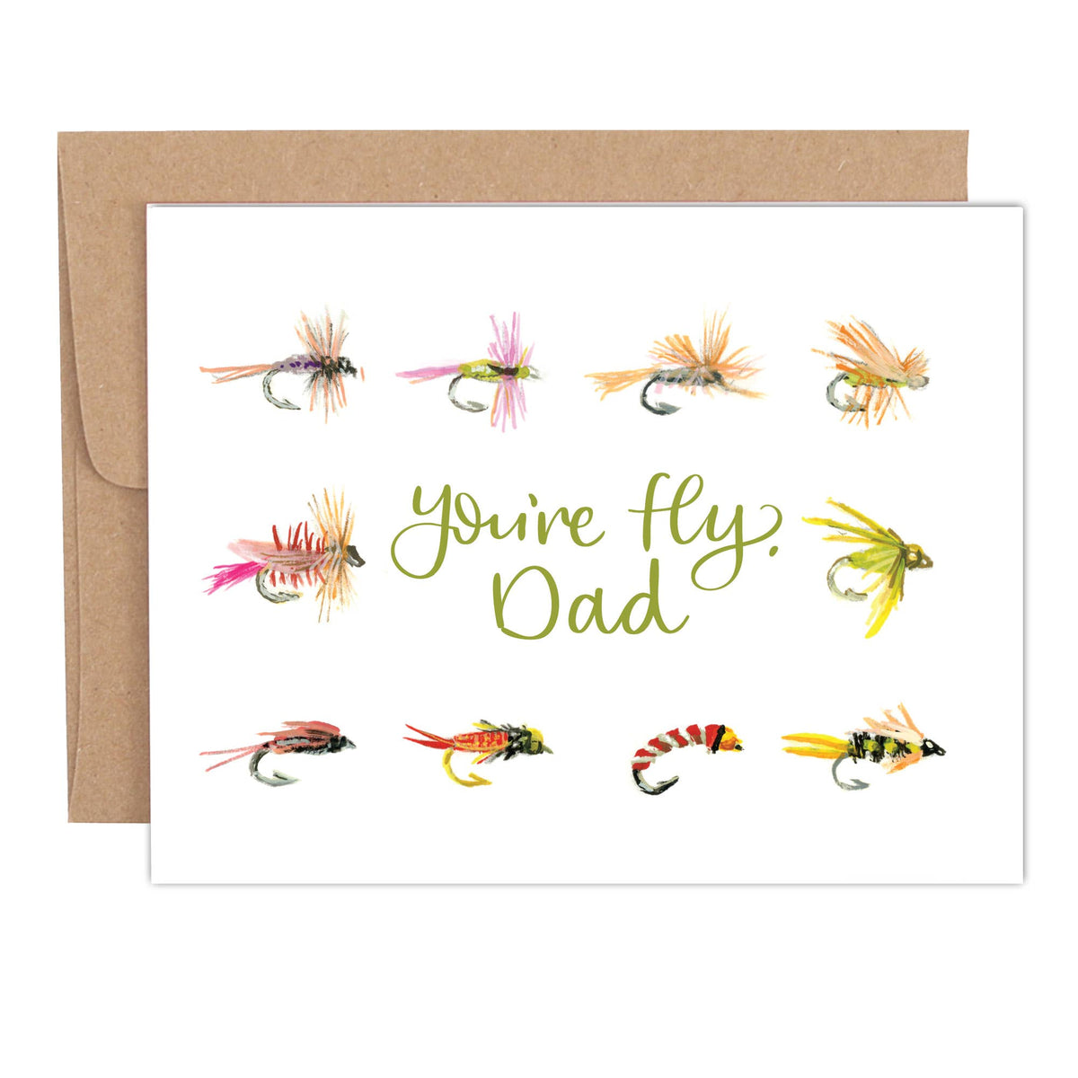 1canoe2- You're Fly Dad Father's Day Greeting Card – Rise & Wander Co.