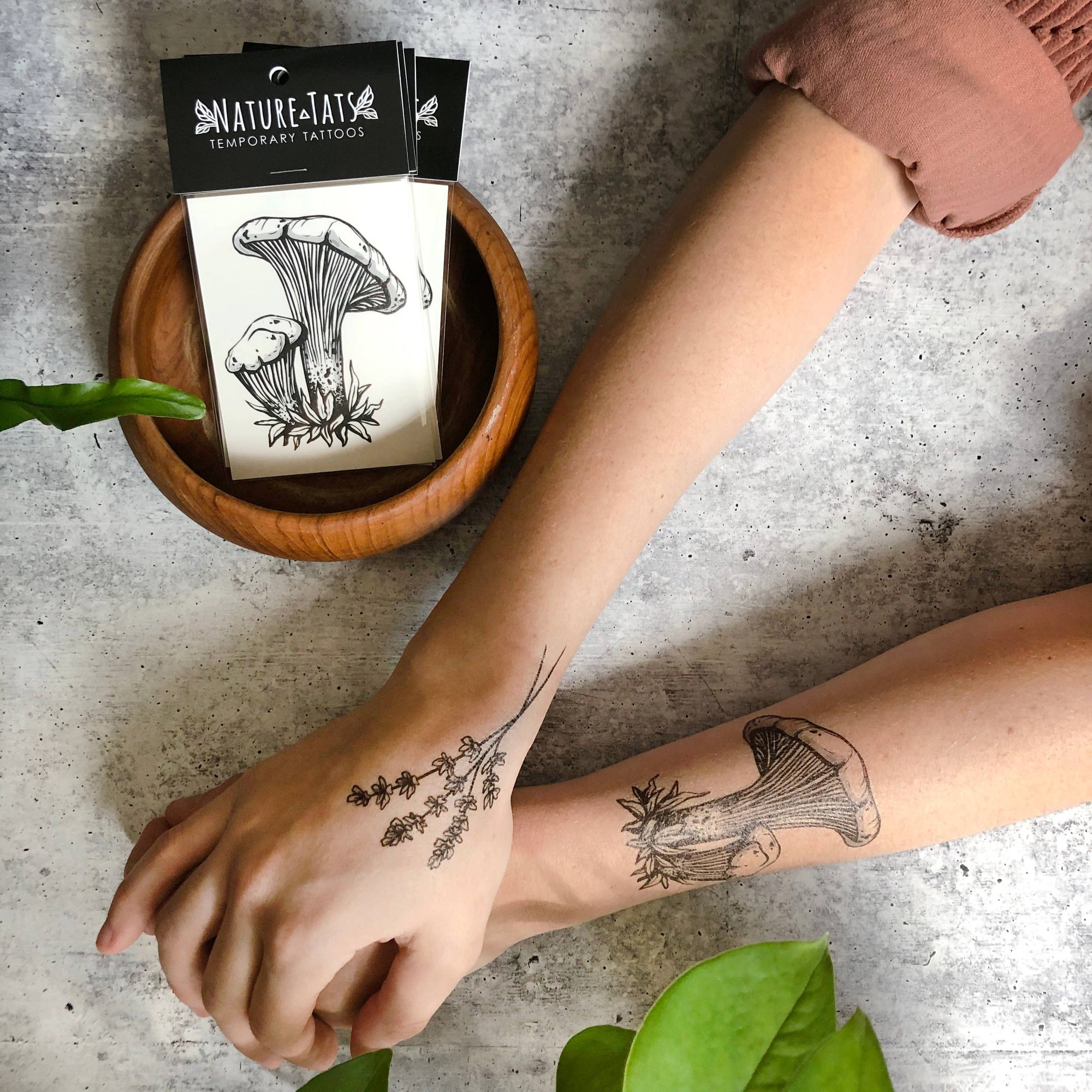 NatureTats- Lavender Twigs Temporary Tattoo