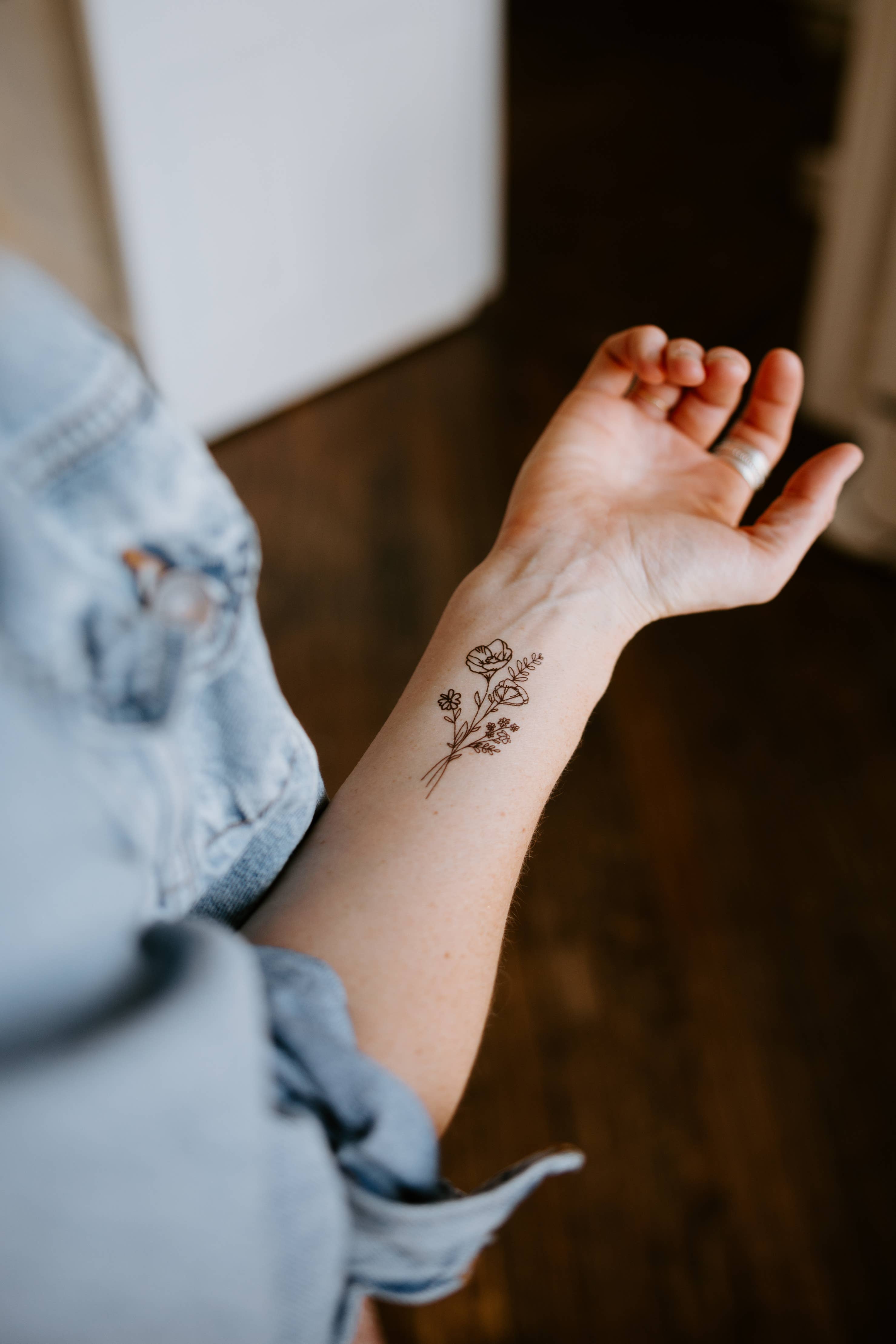 Saint Tattoos- Wildflower Temporary Tattoos