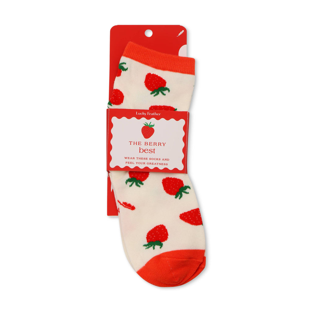 Lucky Feather- Sockspirations - Berry Best