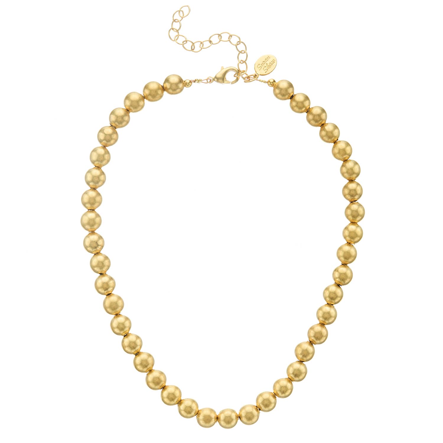 Susan Shaw- Mini Margaret Gold Bead Necklace