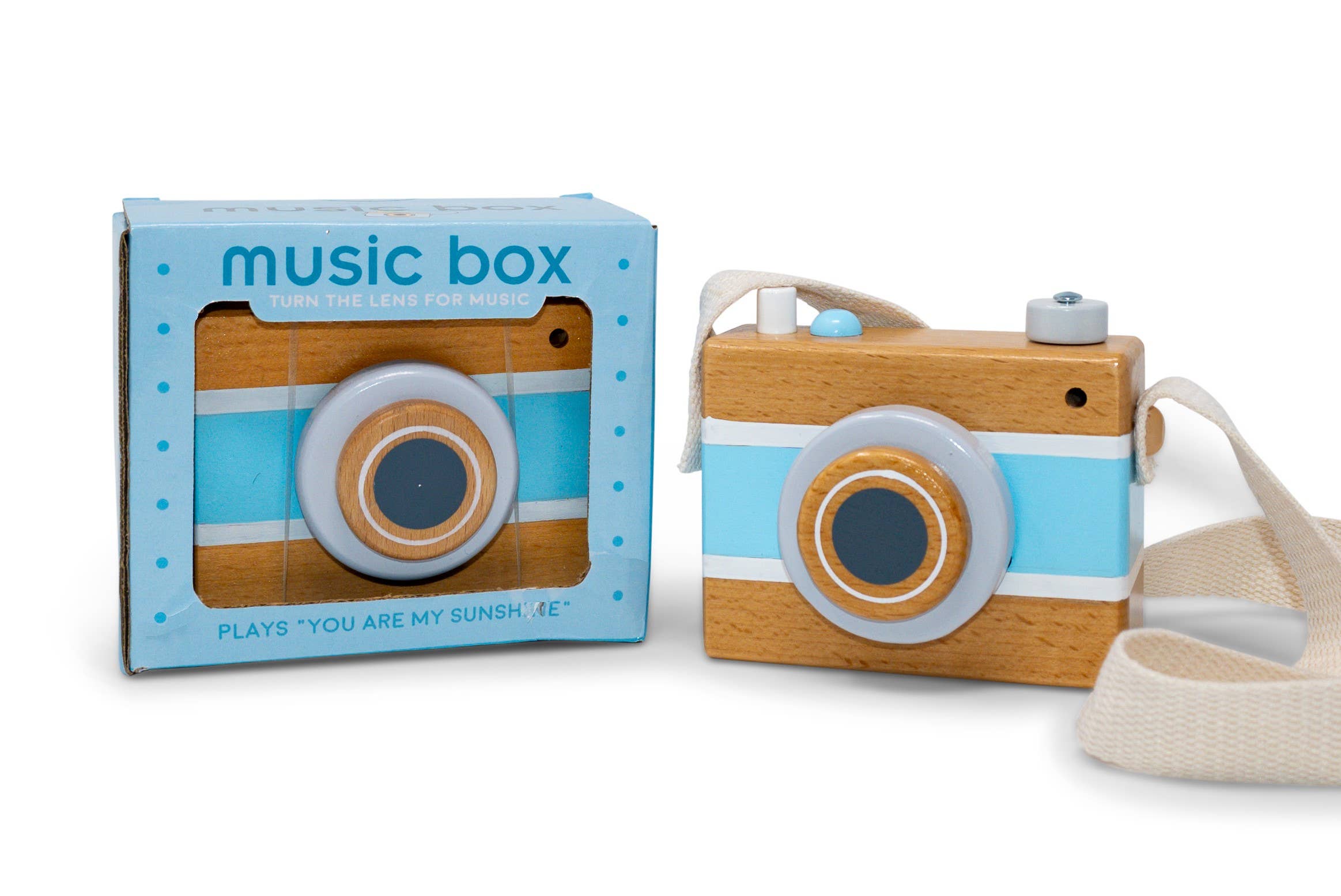 Jack Rabbit Creations- Vintage Camera Music Box - Blue