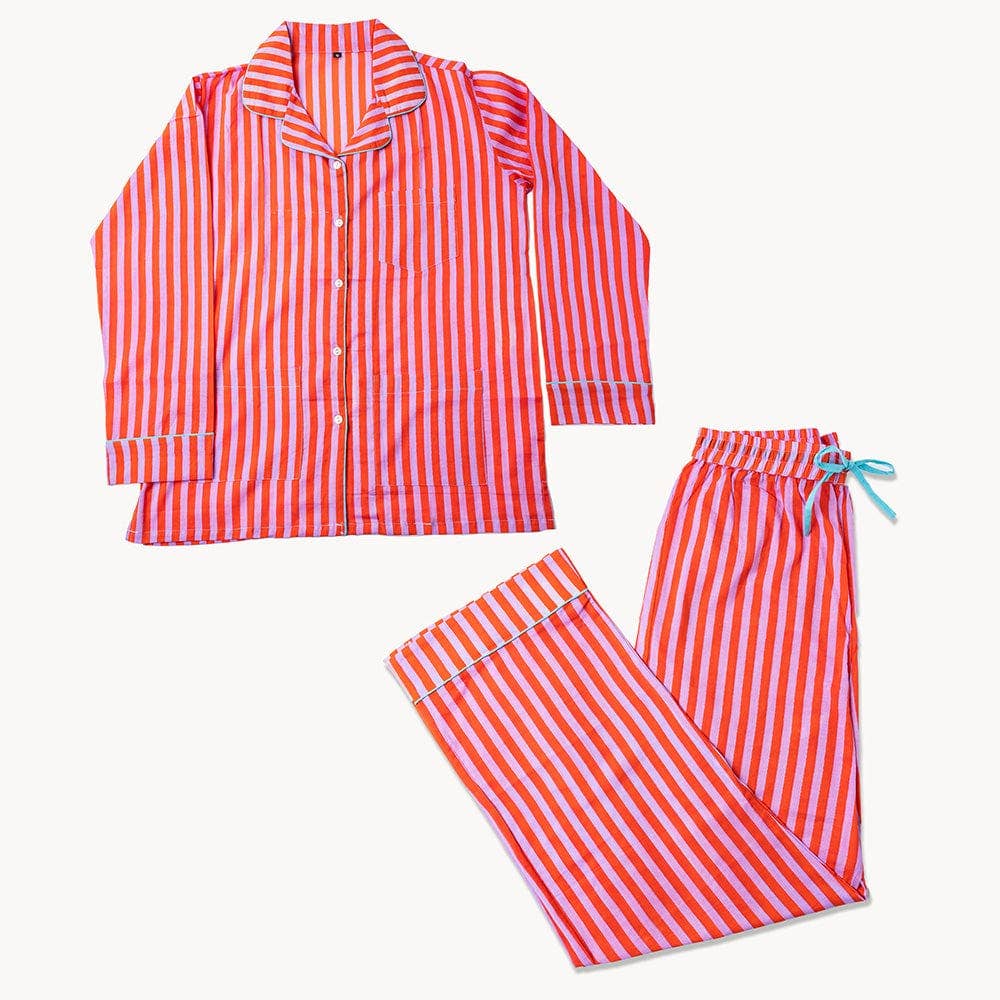 INK + ALLOY- Bonnie Pajama Set Lavender & Poppy