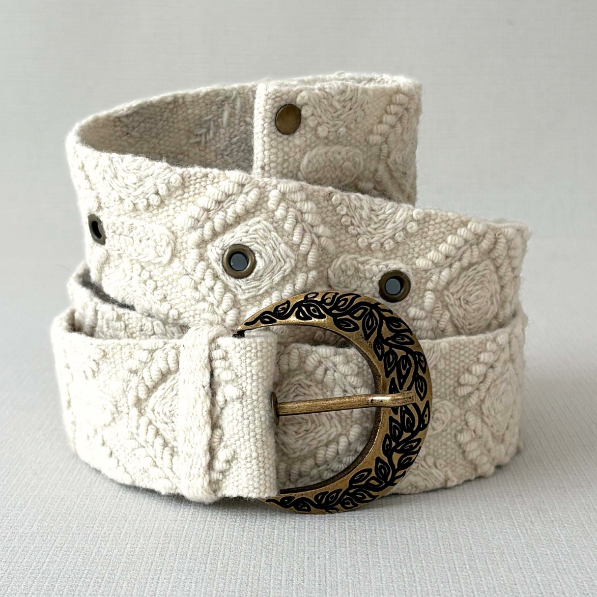 Jenny Krauss- Wandering Clouds Belt with Heirloom Buckle