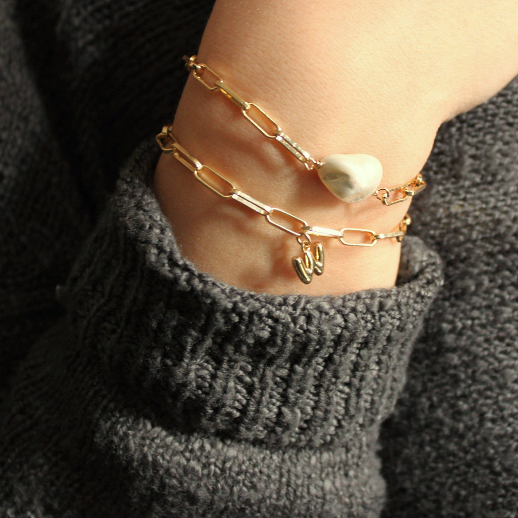The Silver Wren- Mother of Pearl Bracelet