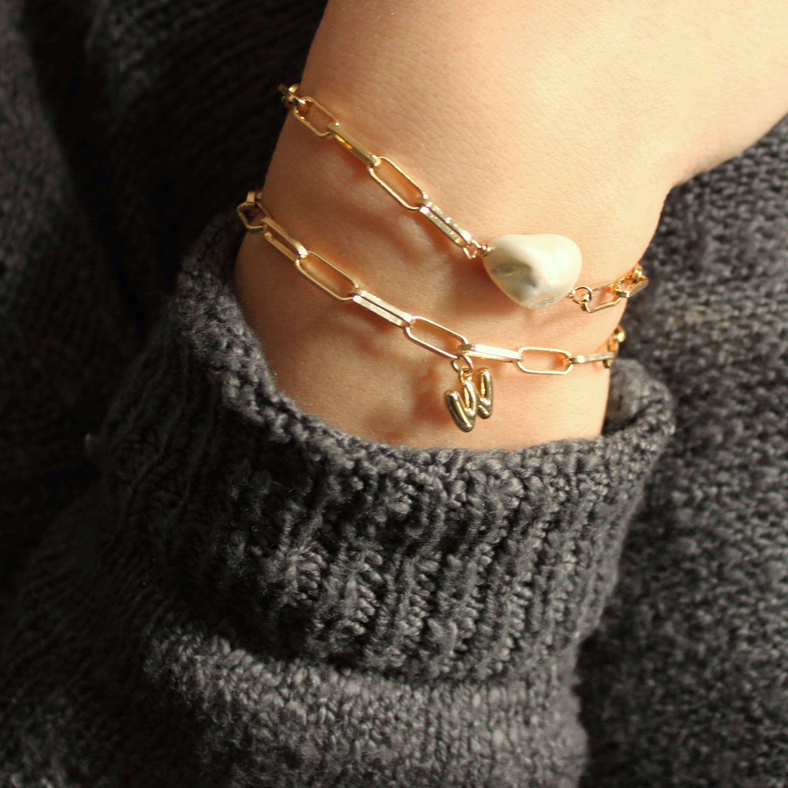 The Silver Wren- Mother of Pearl Bracelet