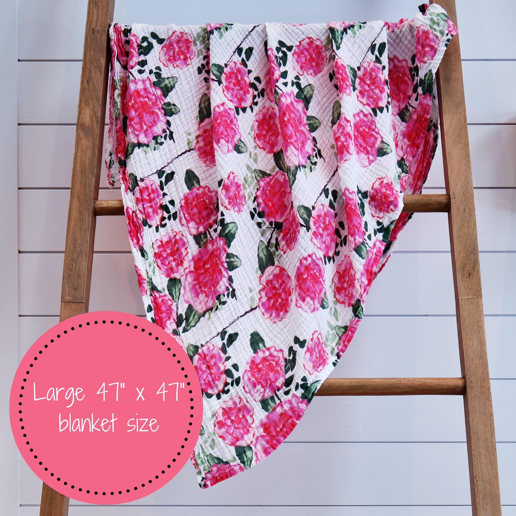 LollyBanks- Live Life in Full Bloom Baby Muslin Swaddle Blanket