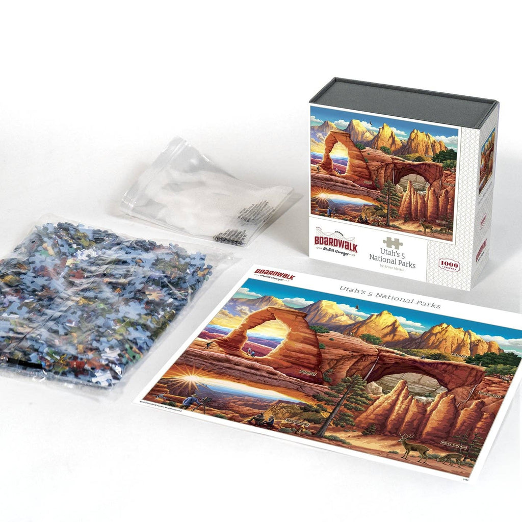 Boardwalk Puzzle Company- Utah's 5 National Parks - 1000 Piece