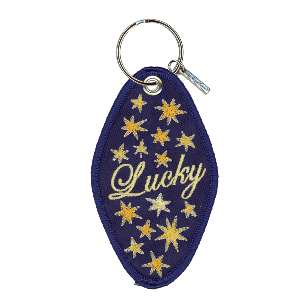 Patch Ya Later- Lucky Star Embroidered Keychain