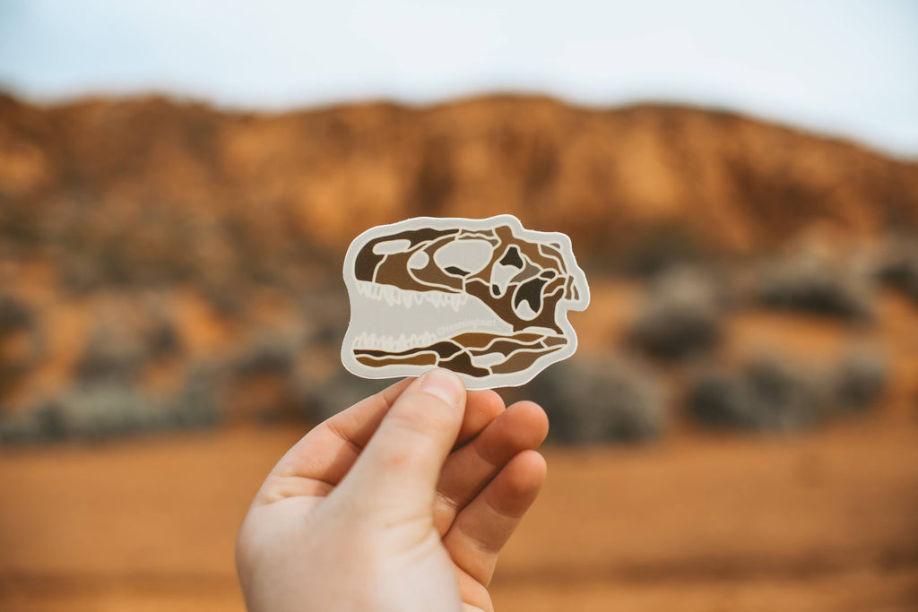 Roaming Heart- Dinosaur Fossil | Sticker