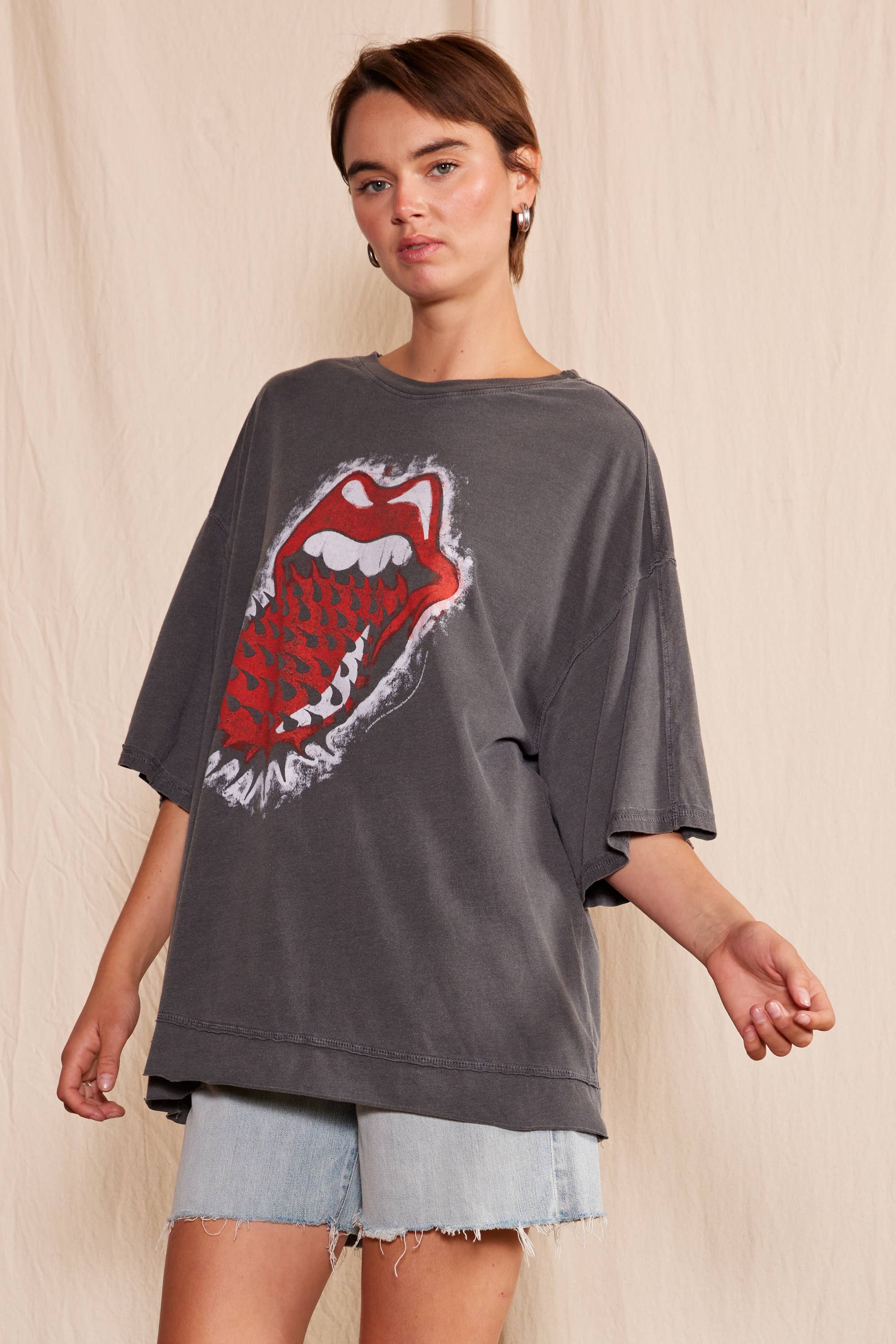 People of Leisure- The Rolling Stones Thru and Thru Oversized Tee