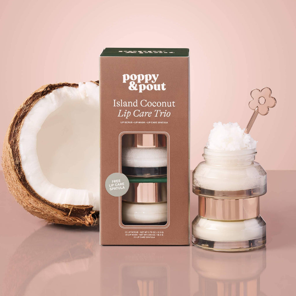 Poppy & Pout- Lip Care Trio, Island Coconut