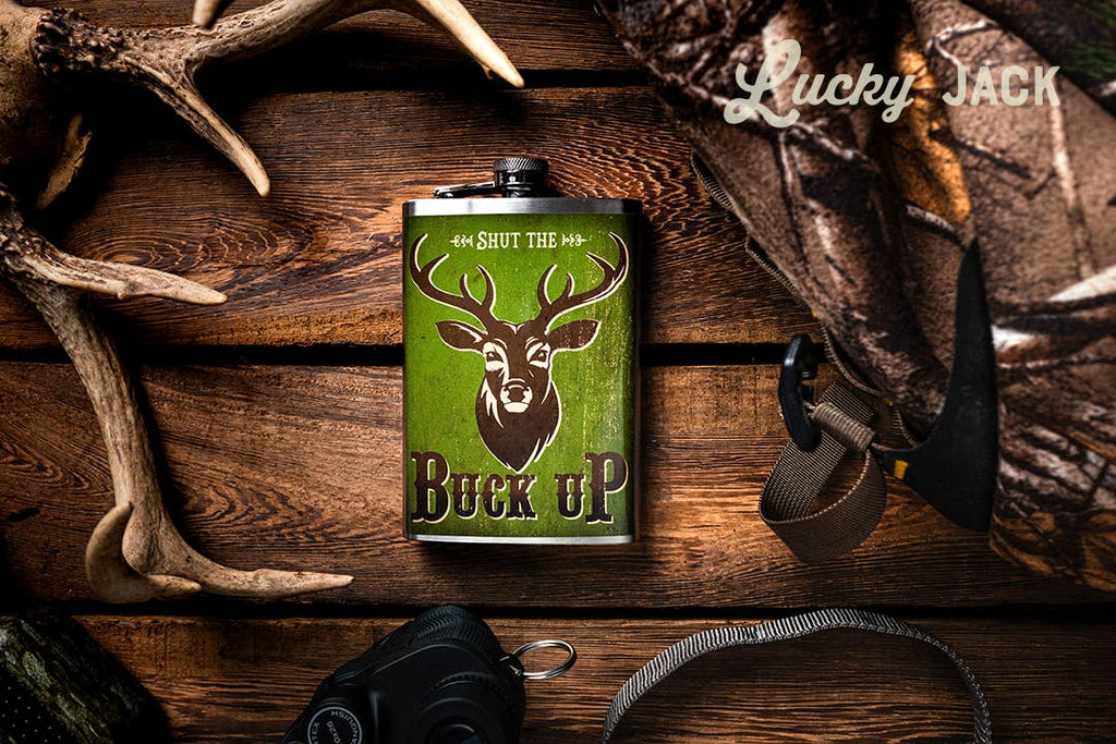 Lucky Jack- Flask - Buck Up!