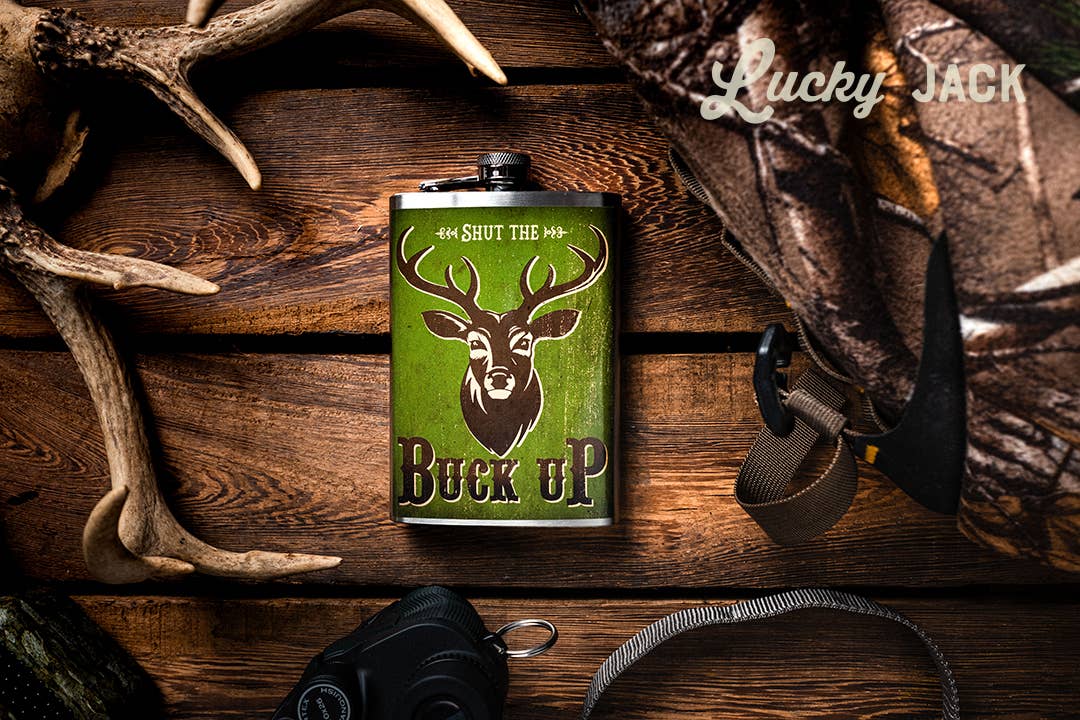 Lucky Jack- Flask - Buck Up!