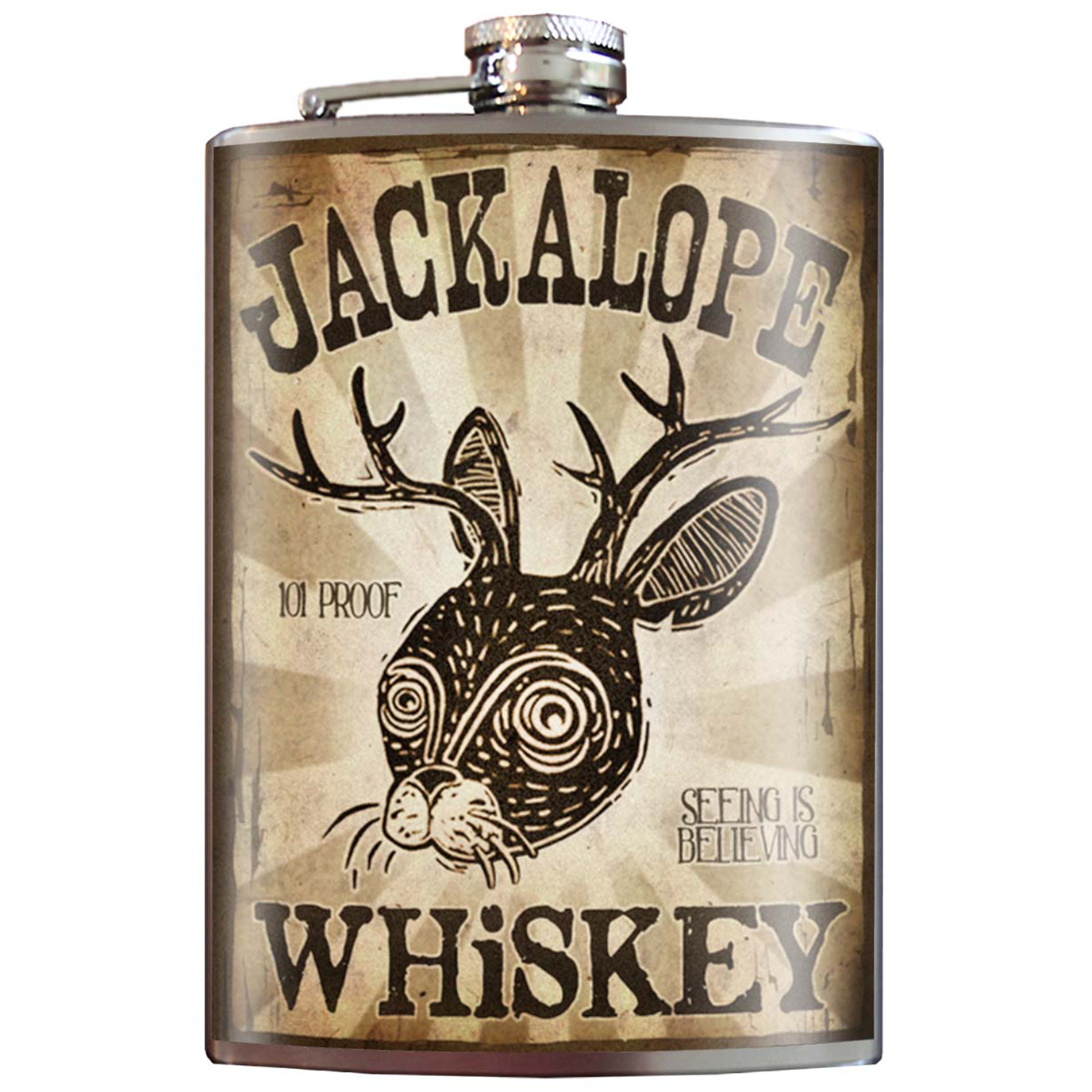 Lucky Jack- Flask - Jackalope Whiskey