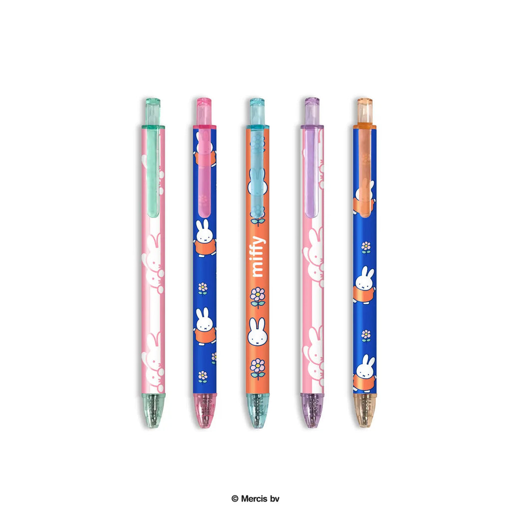 Studio Oh!- Miffy Dreamy Petals Soft-Touch Gel Pen Set
