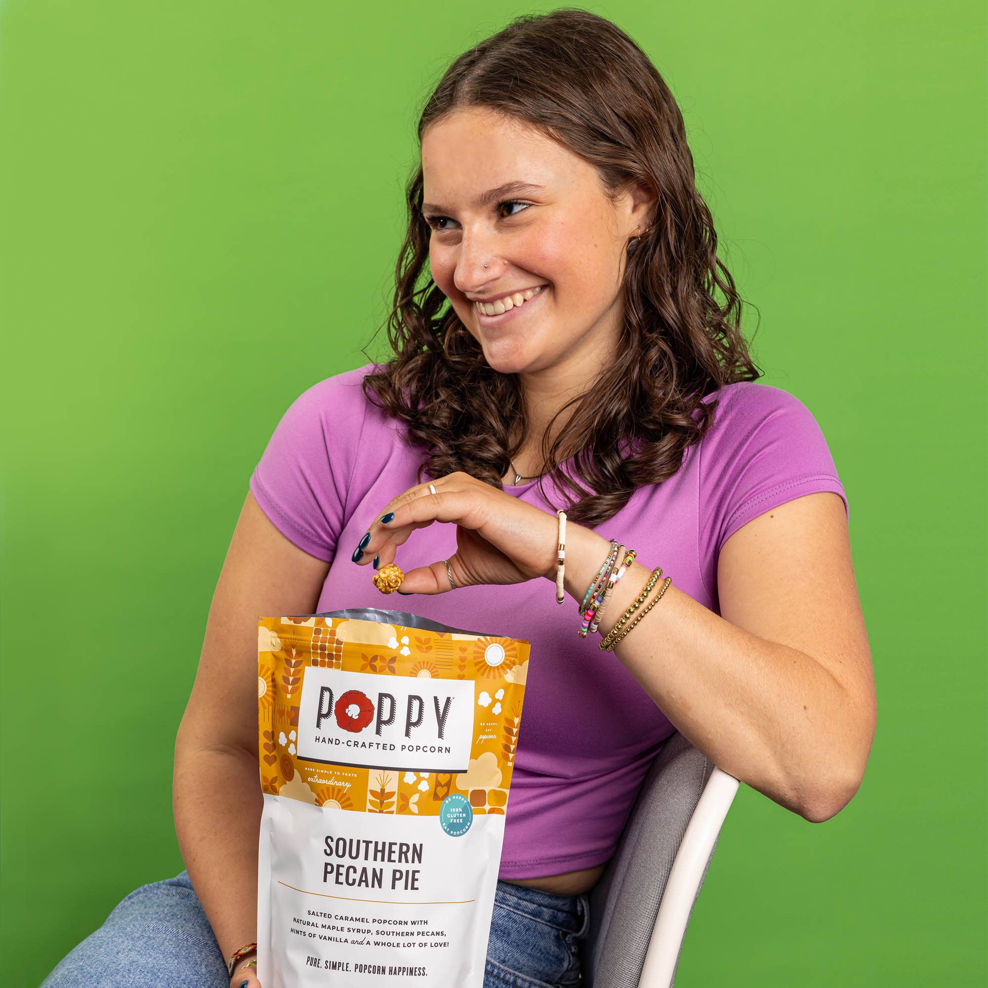 Poppy Popcorn- Southern Pecan Pie Popcorn