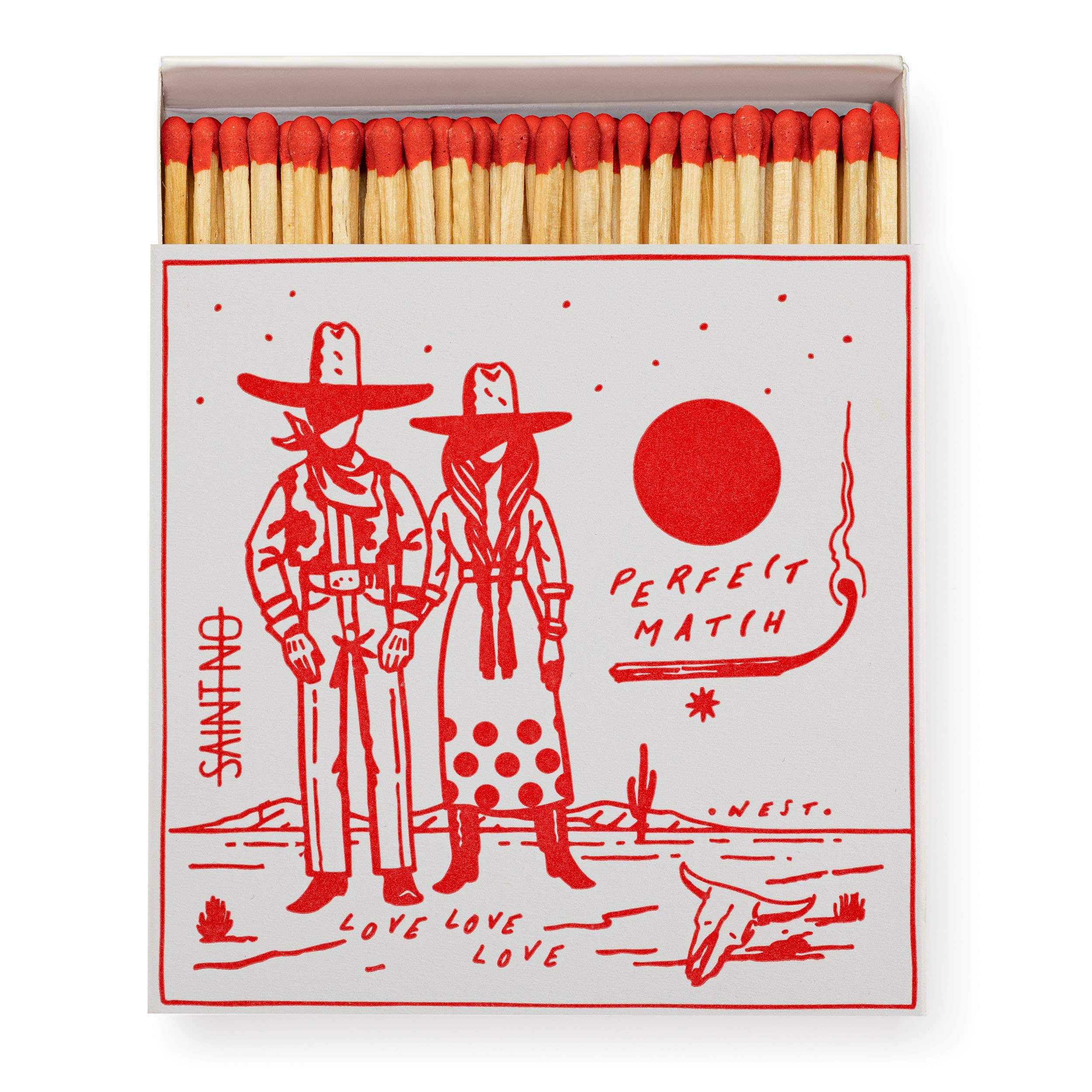 Archivist- Cowboy Perfect Match | Square - Safety Matches