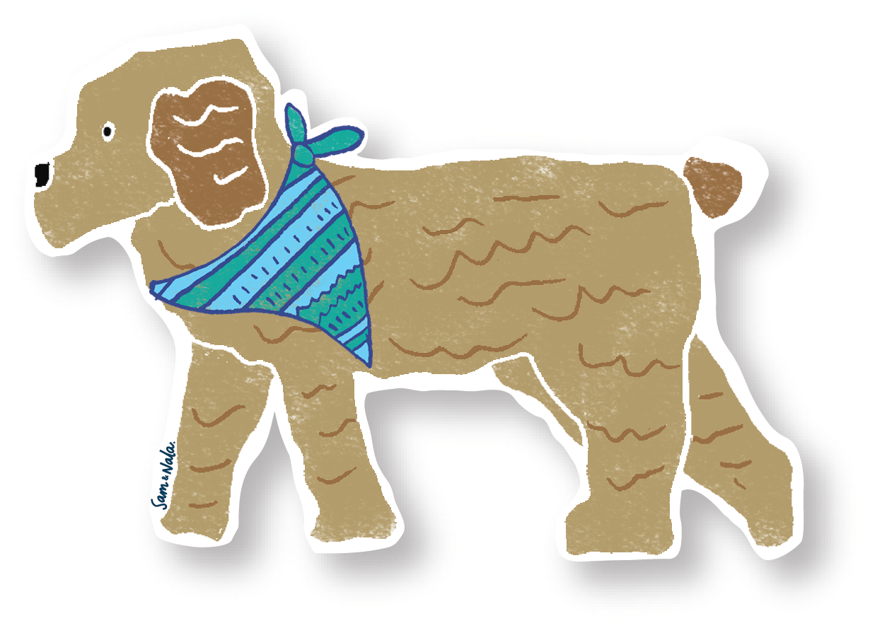 Sam & Nala- Park Date Vinyl Sticker- durable & resistant to fading, scratching, tearing, and moisture.