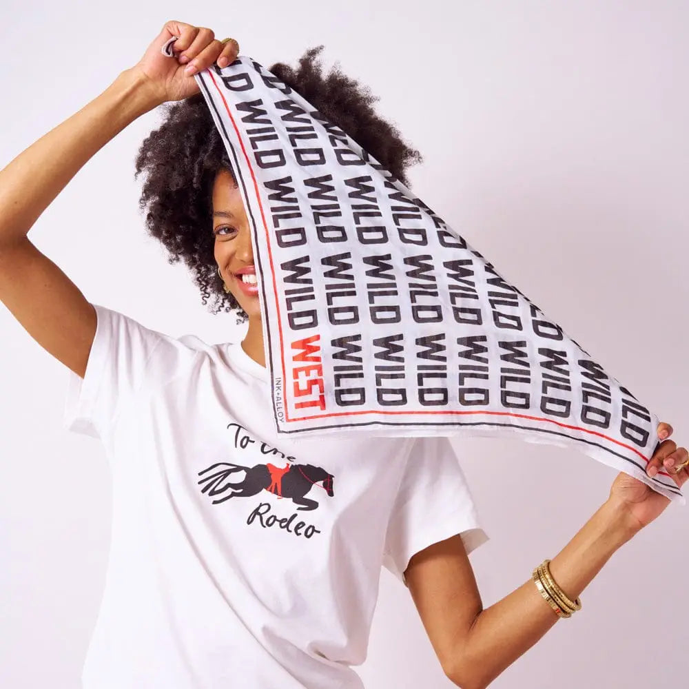 Ink + Alloy- Carson Print Scarf 21 x 21
