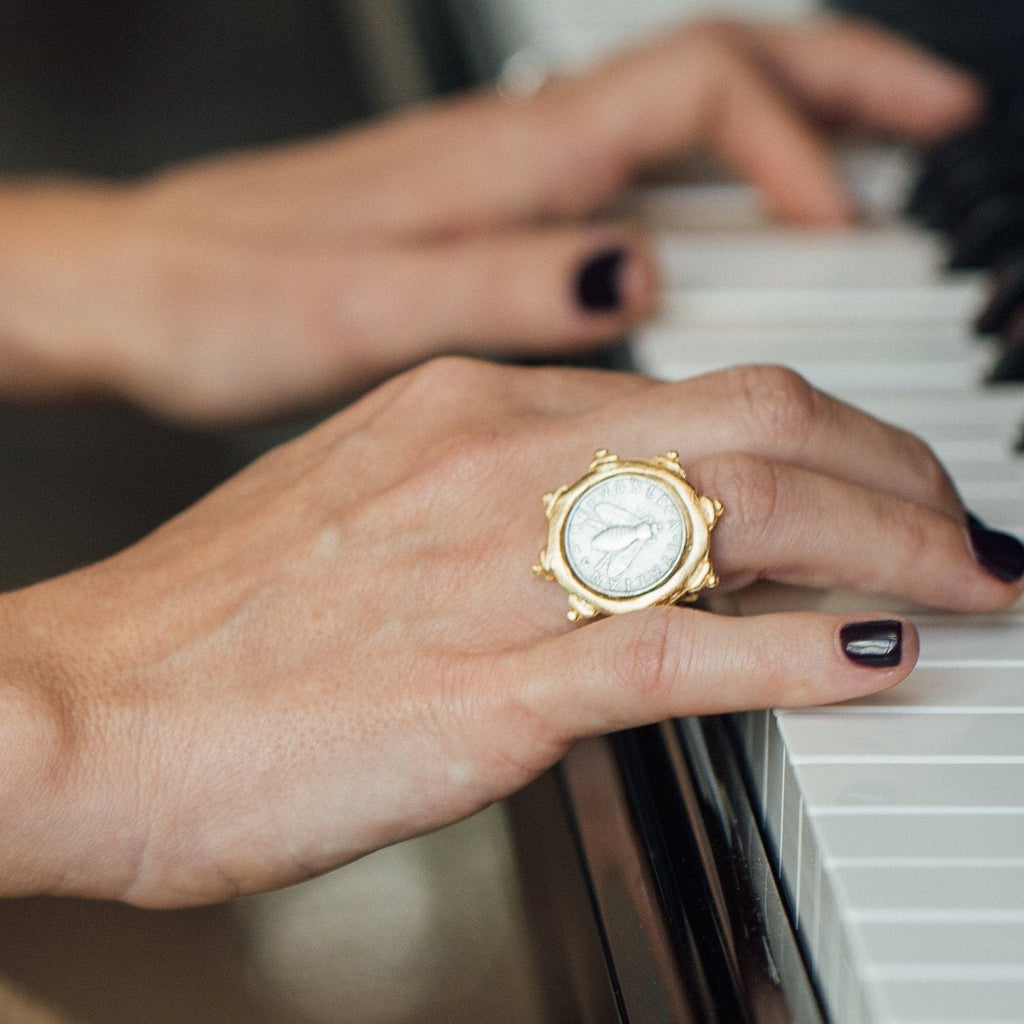 Susan Shaw- Florence Italian Bee Coin Ring