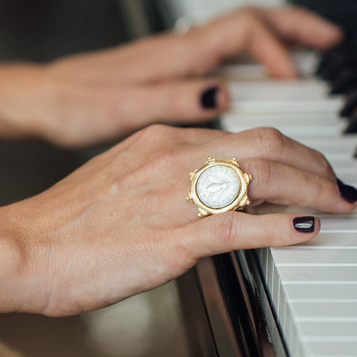 Susan Shaw- Florence Italian Bee Coin Ring