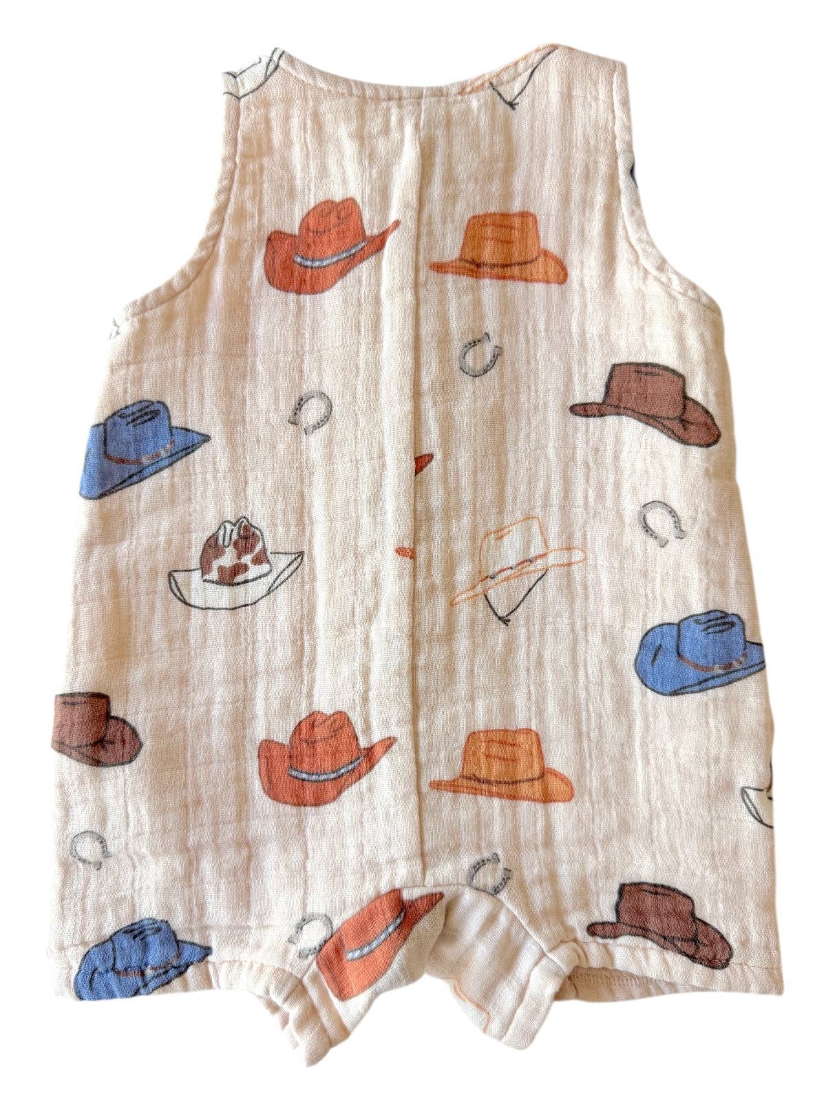 SIIX Collection- Western / Muslin Shortie Romper