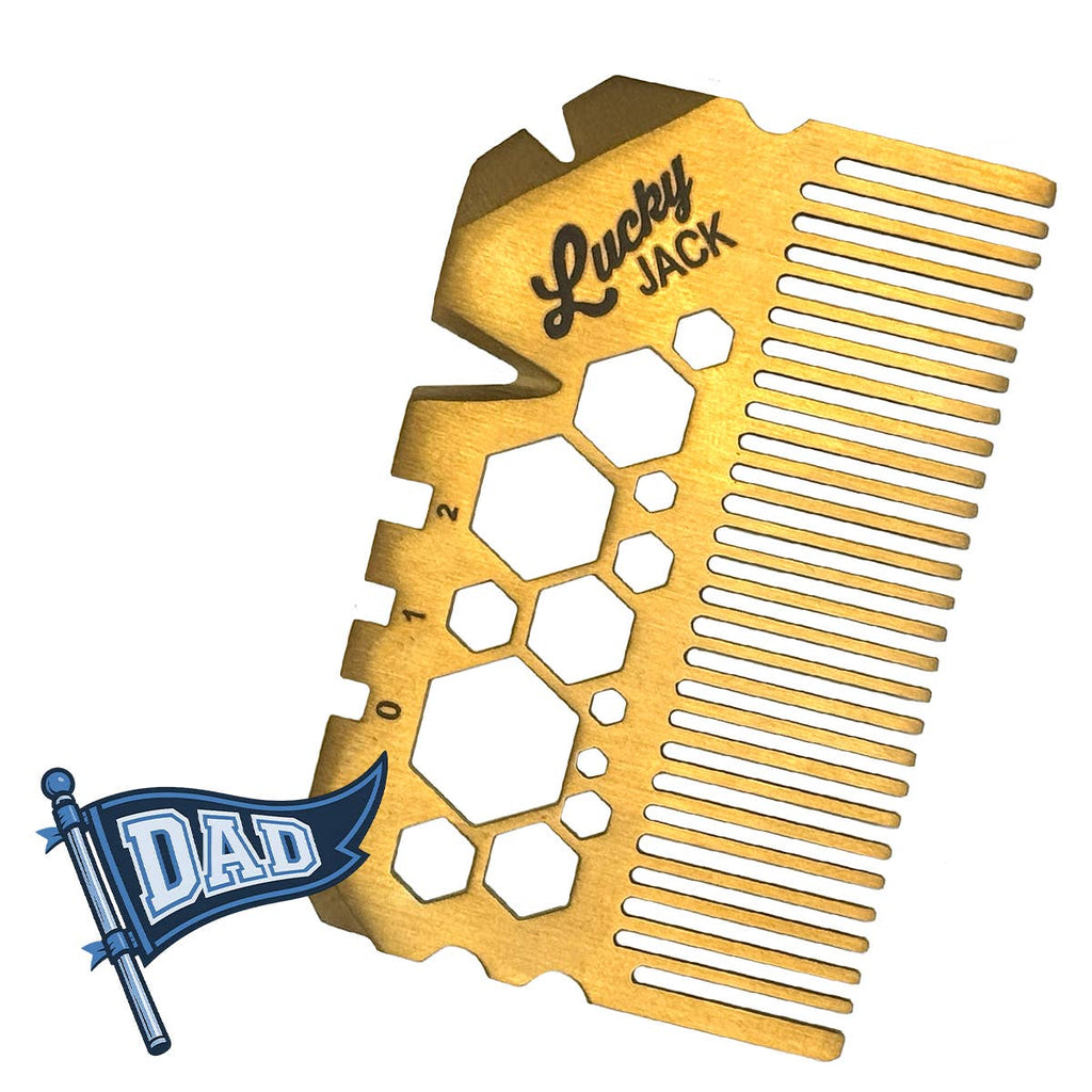 Lucky Jack- Jack Comb Adventure Card – Wallet Grooming Tool