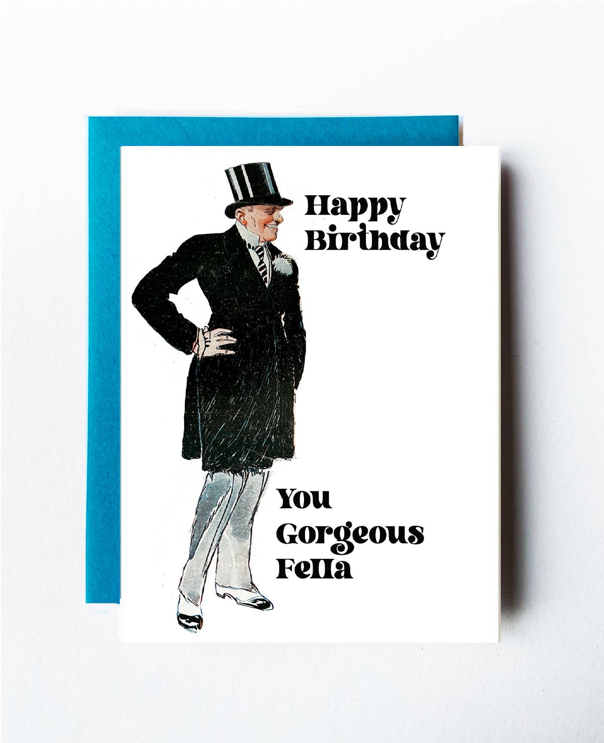 The Twentieth- Gorgeous Fella Birthday Card