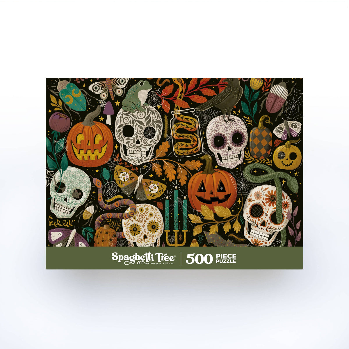 Spaghetti Tree- Creepy Crawlies 500 Piece Halloween Puzzle