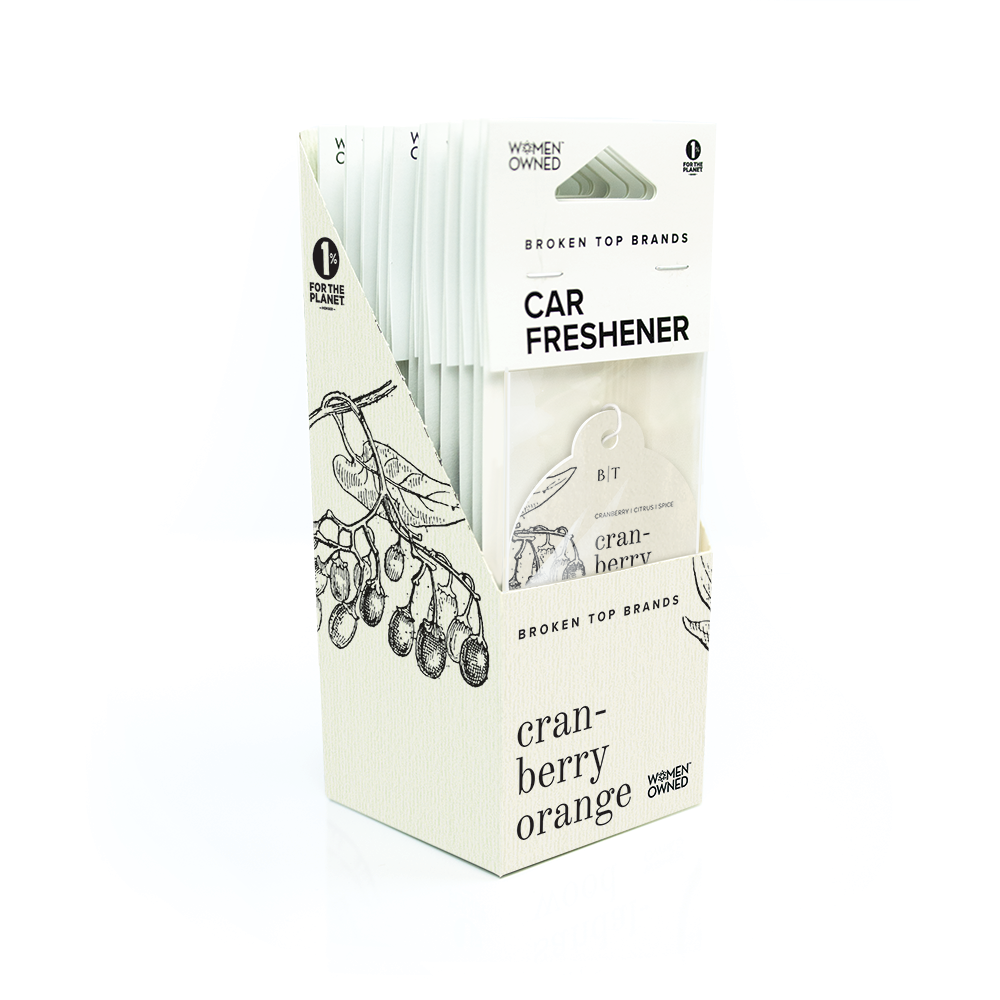 Broken Top Brands- Cranberry Orange - Car Fresheners - Holiday
